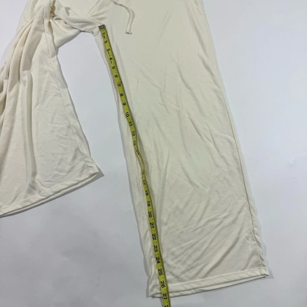 Andie Wide Leg Drawstring Pants Size Medium Bamboo Lounge